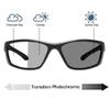 willochra Transition Photochromic Bifocal Reading Glasses For Men Women Wrap Around Safety glasses with reader F27 (BLACK, 1.5, x) view 2