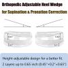 3 Layer Adjustable Orthopedic Heel Lift for Supination & Over-Pronation Correction Medial & Lateral Heel Wedge Inserts for Knee Pain, Bow Legs (Crystal-2-Layer, L: Women 8-12 | Men 7.5-14) view 2