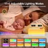 TMEHM 3-in-1 Sleep Sound Machine with 8 Mixable Nature Sounds, Portable Bluetooth Speaker & 12-Color Night Light, White Noise, Sleep Timer & Breathing Exercises for Babies, Kids, and Adults view 4