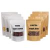 100PCS Custom Self-sealing Zip Paper Bags with Window, Personalized Reusable Kraft White Paper Pouch Bags for Food Packaging, Coffee Beans, Cookies, Small Business & Home Use (White Paper) view 1