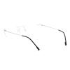 prtcslwd Round rimless reading glasses super light titanium alloy Reader for men and women (silver, 3, x) view 4