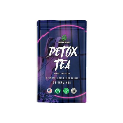 Organic Blends Detox Tea - Original Blend - Herbal Detox & Cleansing - Filtered Tea Bags - Supports Digestion - Non GMO, Caffeine Free, Vegan, All Organic, Gluten Free (1)