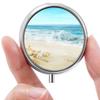 Mini Pill Box, Small Pill Box, Portable Pill Box, Cute Pill Organizer for Vitamins, Medications, Fish Oil and Supplements (Whelk) view 1