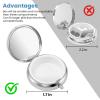 Mini Pill Box, Small Pill Box, Portable Pill Box, Cute Pill Organizer for Vitamins, Medications, Fish Oil and Supplements (Whelk) view 2