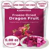 KAMVIVA Vietnam's Freeze Dried Dragon Fruit, 227g/8.0 Oz, 100% Natural, Red Pitaya Dry Pieces, Dragonfruit Cubes, No Sugar Added, Non GMO, Gluten Free, Great for Snack, Drinks, Cereal, Yogurts, Chips view 1