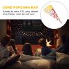 Hohota 50/100pcs Cone Shape Popcorn Paper Bags With Tapered Tips Multifunction Paper Treat Bags Popcorn Bags(50pcs) view 3