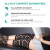 INDEEMAX Copper Knee Brace for Women Men 2 Pack, Knee Compression Sleeve for Knee Pain, Arthritis, Running,Sports and Recovery Support, L view 2