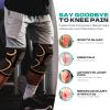 INDEEMAX Copper Knee Brace for Women Men 2 Pack, Knee Compression Sleeve for Knee Pain, Arthritis, Running,Sports and Recovery Support, L view 4