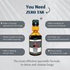 Hindrishi Lungs Support Zero Tar Ayurvedic Syrup, 150ml, Pack of 3, Brown view 2