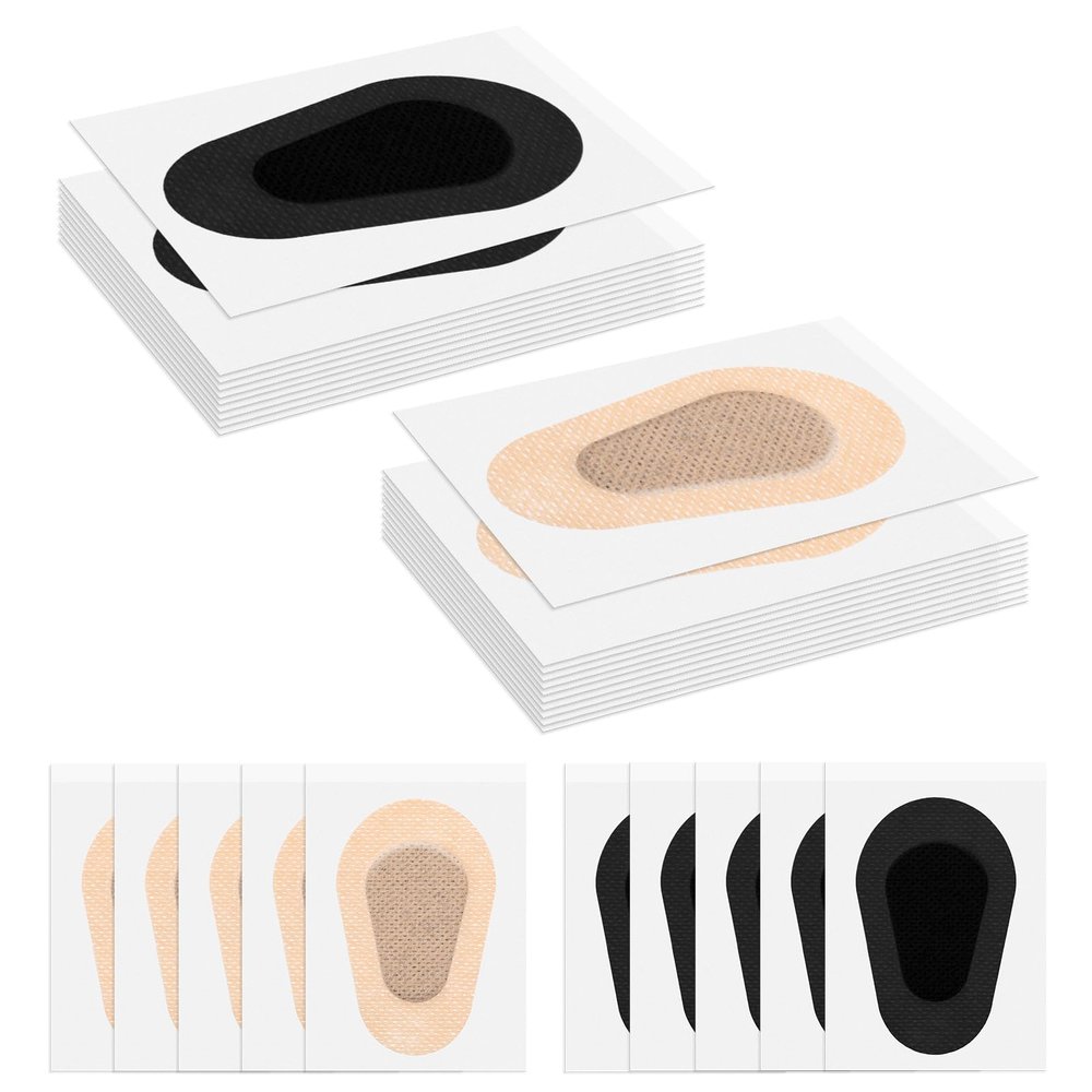 30 Pcs Adhesive Eye Patches Light Blocking Disposable Eyepatch Sticker Breathable Non-Woven Cotton Eye Shield Tape Easy Peeling Latex Free Eyecare Bandages Fatigue 3  2 Inches