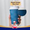 JOLLY CHEF 16oz Coffee Cups with Lids, 80 Pack Disposable Hot Paper Coffee Cups with Lids and Stirrers, Ideal for Travel, Office, Home, Cafe view 4