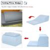 AMUFJJ 40" Extra Long Wedge Pillow, Folding Pillow Wedges for Acid Reflux/Sleep Apnea/Post Surgery, Wider Memory Foam Bed Wedge for Seniors/Pregnant/Adults view 3