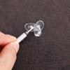 6 Pcs Nose Bridge for Glasses Eyeglasses Nose Pads U Shaped Glasses Bridge Strap Saddle Bridge Silicone Anti-Slip Replacement Nosepad with Screwdriver Screw-in Eyeglasses Nose Piece for Glasses Repair view 4