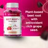 Vitamatic Beet Root Gummies with B6, B12, Grape Seed, Pomegranate & Nicotinamide Plant-Based Extract Vegan, Non-GMO Botanical Supplement Gummies 60 Count view 4