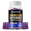 Magnesium Glycinate Gummies 1000mg - Sugar Free Magnesium Potassium Supplement with Vitamin D, B6, CoQ10 for Calm Mood & Sleep Support - 60 Blueberry Gummies view 1