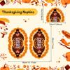 40 Pcs Thanksgiving Turkey Napkins Happy Thanksgiving Guest Disposable Napkins Fall Table Decoration Cute Turkey Shape Napkins for Autumn Party Decorations Supplies Tableware view 2