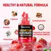 Magnesium Glycinate Gummies 1000mg - Sugar Free Magnesium Potassium Supplement with Vitamin D, B6, CoQ10 for Calm Mood & Sleep Support - 60 Strawberry Gummies. view 2