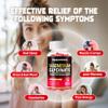 Magnesium Glycinate Gummies 1000mg - Sugar Free Magnesium Potassium Supplement with Vitamin D, B6, CoQ10 for Calm Mood & Sleep Support - 60 Strawberry Gummies. view 3