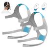 Jungle Care F20 CPAP Headgear Replacement Straps for ResMed Airfit/AirTouch with Magnetic Clips (2-Pack), Gray view 1