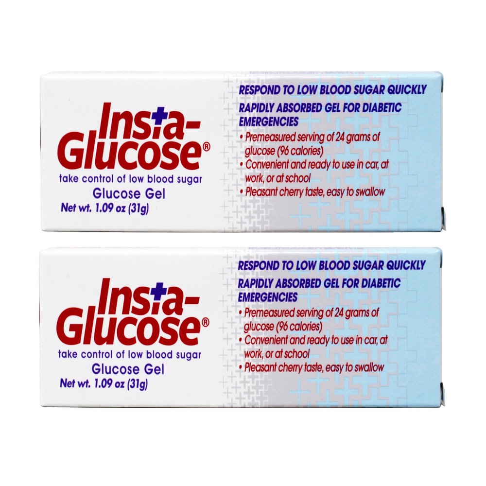 Bausch + Lomb Insta-Glucose Glucose Gel Cherry Flavor 1.09 oz (Pack of 2)