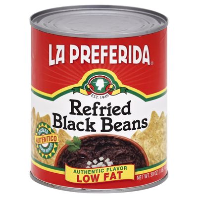 L.a Preferida Black Refried Beans 30 oz (Pack of 12)