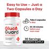 (3 Pack) GlucoGuard Capsules - Official GlucoGuard Advanced Blood Support Formula, Natural GlucoGuard Pills Maximum Strength, Health & Wellness Vitamin Supplement, 90 Capsules for 3 Months view 4