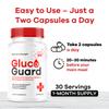 (2 Pack) GlucoGuard Capsules - Official GlucoGuard Advanced Blood Support Formula, Natural GlucoGuard Pills Maximum Strength, Health & Wellness Vitamin Supplement, 60 Capsules for 2 Months view 4