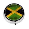 Old Jamaican Flag 3 Compartment Medicine Pill Case, Printed Travel Pill Box for Purse & Pocket, Cute Portable Pill Organizer Box Medicine Vitamin Holder Organizer view 1