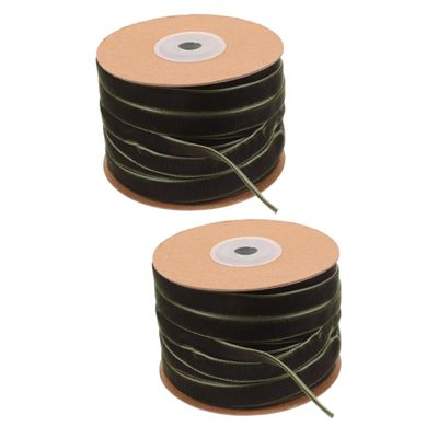 FRCOLOR 2rolls Single-Sided Wear-Resistant Ribbon for Crafts and Wrapping Elegant Yards for Home Decor and Festival Celebrations