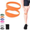 COOLSET Patella Band Knee Strap - 2 Pack Patellar Tendon Support Strap for Knee Pain Relief - Non-Slip Knee Brace for Jumpers Knee, Tendonitis, Basketball, Running - Men, Women, Youth w/ Travel Bag (Orange) view 1