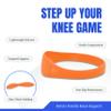 COOLSET Patella Band Knee Strap - 2 Pack Patellar Tendon Support Strap for Knee Pain Relief - Non-Slip Knee Brace for Jumpers Knee, Tendonitis, Basketball, Running - Men, Women, Youth w/ Travel Bag (Orange) view 2
