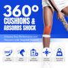 COOLSET Patella Band Knee Strap - 2 Pack Patellar Tendon Support Strap for Knee Pain Relief - Non-Slip Knee Brace for Jumpers Knee, Tendonitis, Basketball, Running - Men, Women, Youth w/ Travel Bag (Orange) view 3