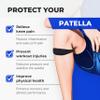 COOLSET Patella Band Knee Strap - 2 Pack Patellar Tendon Support Strap for Knee Pain Relief - Non-Slip Knee Brace for Jumpers Knee, Tendonitis, Basketball, Running - Men, Women, Youth w/ Travel Bag (Orange) view 4