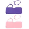 DXYXYO Mini Armless Reading Glasses Clip on Nose for Men Women 2 Pack Thin Compact Readers with Small Portable Case, 2.0 Pink and Purple view 1
