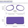 DXYXYO Mini Armless Reading Glasses Clip on Nose for Men Women 2 Pack Thin Compact Readers with Small Portable Case, 2.0 Pink and Purple view 4