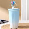 12pcs Bling Glitter Obstetrics Reusable Food Grade Silicone Straw Sleeve Caps, Suitable for Party Favors,Friends Gathering Stationery Birthday Party Favor, Dustproof Soft Straw Covers for 10mm Straws view 4