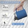 HOSUKU Spill-Proof Cup for Elderly, 13.5oz Stainless Steel Sippy Cup with Straw, Ideal for Seniors and Adults, Great for Water, Milk, and Soup (Blue), Health & Household Supplies view 3