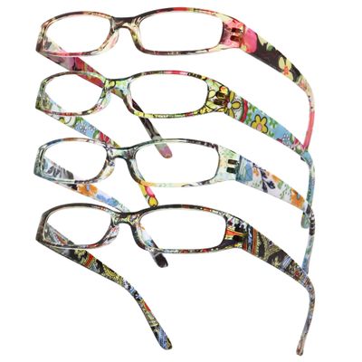 Gaoye 0.0 Readers for Women, Blue Light Blocking Reading Glasses, Stylish Reading Glasses for Women in 4 Patterns