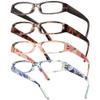 Gaoye 4-Pack Blue Light Blocking Reading Glasses Non-Prescription Readers for Women, Stylish Lightweight Frames in 4 Patterns view 1