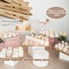 100 Pcs Custom Wooden Spoon Disposable Personalized 4 Inch Wood Small Spoons Cutlery for Dessert Ice Cream for Wedding Party Supplies Birchwood Biodegradable Compostable (Natural) view 2