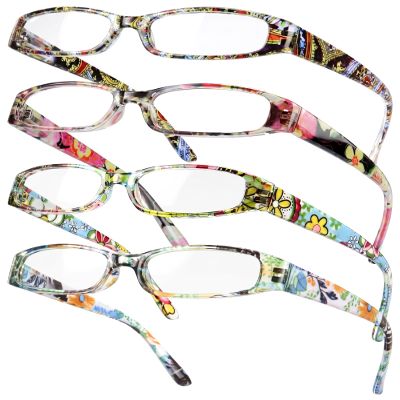 Gaoye 4.0 Readers for Women, Blue Light Blocking Reading Glasses, Stylish Reading Glasses for Women in 4 Patterns