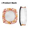 Luarisgur Walker Seat Covers for Ladies Thanksgiving Walker Accessories Walkers Pumpkin Fall Leaves Walkers for Seniors with Seat Covers Gifts Printed Rollator Walker Seat and Backrest Covers view 3