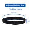 Homymusy 60 Inch Adjustable Gait Belts for Seniors - Comfortable Buckle Protect Cover Keep Belt Buckle Reaching the Waist,Supports up to 350 lbs(Black, 60INCH Quick Release Buckle) view 2