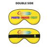 Custom Eye Masks for Sleep with Photo Image Picture Text Logo Adult Women Men Adjustable Elastic Strap Personalized Sleep Masks Cute Funny Customized Travel Sleep Mask Soft Yellow view 2