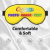 Custom Eye Masks for Sleep with Photo Image Picture Text Logo Adult Women Men Adjustable Elastic Strap Personalized Sleep Masks Cute Funny Customized Travel Sleep Mask Soft Yellow view 3