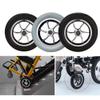 10in Solid Wheel Tyre Replacement Caster Wheel No Need to Inflate Wheelchair Wheels for Electric Front Wheelchair 2pcs Easy to Install(Gray) view 4