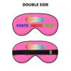 Custom Eye Masks for Sleep with Photo Image Picture Text Logo Adult Women Men Adjustable Elastic Strap Personalized Sleep Masks Cute Funny Customized Travel Sleep Mask Soft Pink view 2