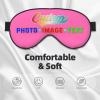 Custom Eye Masks for Sleep with Photo Image Picture Text Logo Adult Women Men Adjustable Elastic Strap Personalized Sleep Masks Cute Funny Customized Travel Sleep Mask Soft Pink view 3