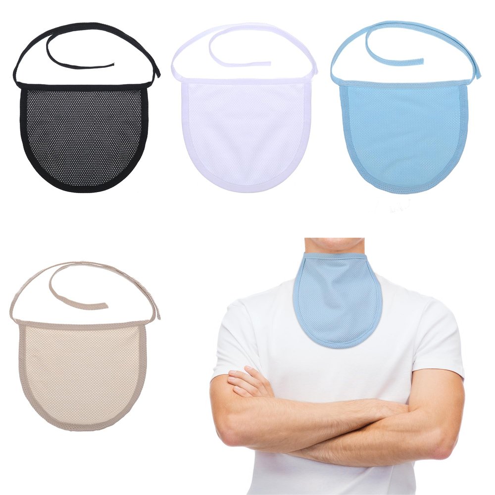 JFMkaer 4pcs Tracheostomy Dust Cover | Neck Stoma Guard Protector, Adjustable Breathable Tracheotomy Cover for Comprehensive Tracheostomy Care (dual layers)