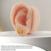 2Pcs Silicone Ear Model- Left and Right Soft Flexible Fake Ear Simulation Artificial Ear Display Model for Shop Window Display, Jewelry Earring Display, and Impression Taking Practice view 4